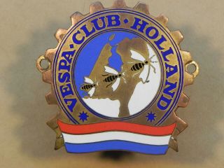Vespa Badge Vintage Vespa Club Holland