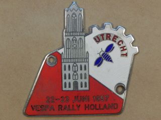 Vespa Badge Vintage Vespa 1957 Utrecht Holland