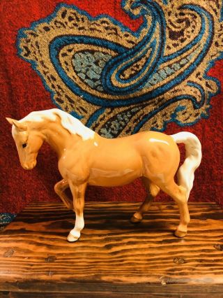 Beswick England Prancing Palomino Porcelain Horse Figurine