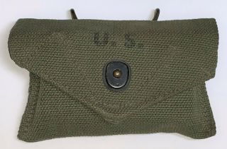 Wwii Us Army Olive Drab 1945 First Aid Pouch And Foil Carlisle Bandage