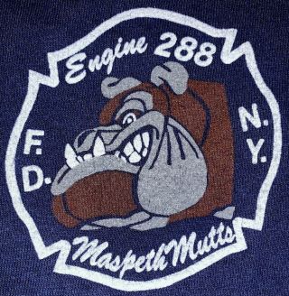 Fdny Nyc Fire Department York City T - Shirt Sz Xl Engine 288 Queens