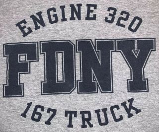 Fdny Nyc Fire Department York City T - Shirt Sz Xl Engine 320 L 167 Queens