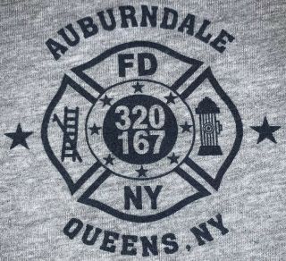FDNY NYC Fire Department York City T - shirt Sz XL Engine 320 L 167 Queens 2