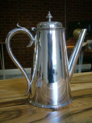 Antique Silver Plate Coffee Pot The Belfast Central Hotel Elkington 594