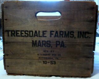 1953 Treesdale Farms Mars,  Pennsylvania Equestrian Horse Riding Wooden Box/crate