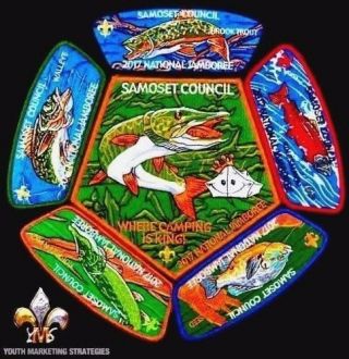 Samoset Council Wi Tom - Kita - Chara Oa 96 Flap 2017 Jamboree 6 - Patch Fish Delegate