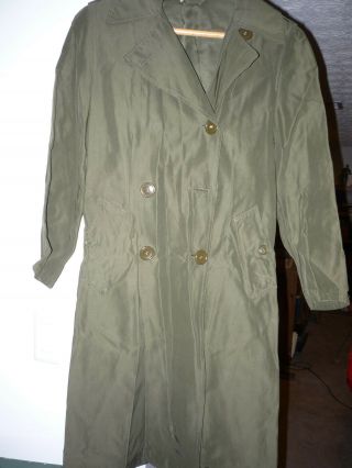 Wwii Woman Marine/usmc Raincoat 1944 Dated