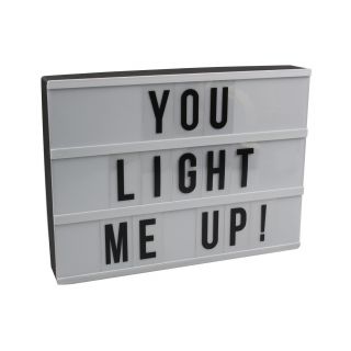 Cinematic Light Up Box Customise A4 Size Text Letter Box Message Board Decor