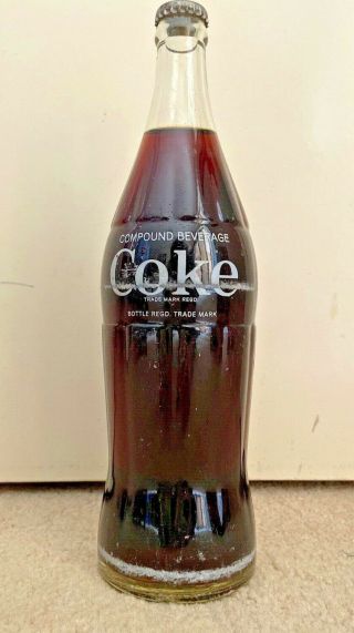 Old 1970 Zealand 750 Ml Coca Cola Coke Bottle Similar To 770 Ml