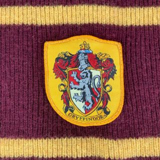 Harry Potter Gryffindor Scarf Classic Maroon Yellow Official 100 Lamb Wool