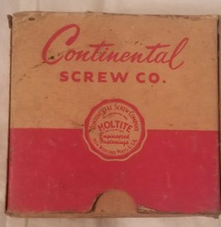 Box of vintage Flat Head Steel Wood Screws 1& 1/2” - 8 Continental Screw Co. 2