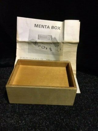 Rare Vintage Supreme Magic Trick Menta - Box