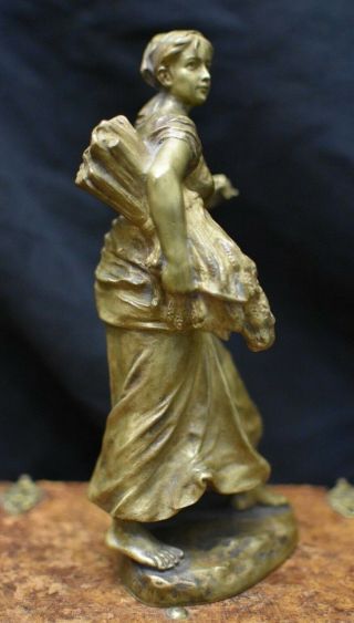Antique Ferdinand Lugerth 1885 - 1915 Austrian Gold Bronze 