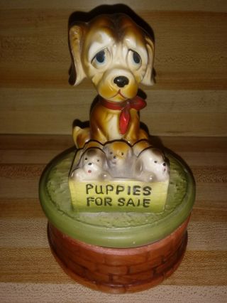 Vintage Music Box.  Plays How Much Is That Doggie In The Window.