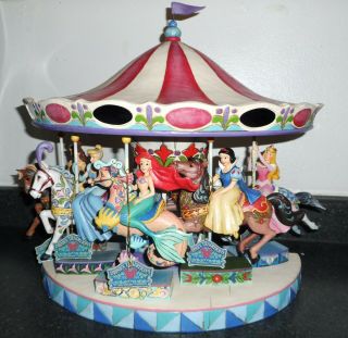 Disney Traditions By Jim Shore Complete Carousel With Princess Set Nib