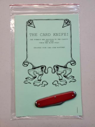The Card Knife - Magic Trick (includes 4 Routines) Vintage