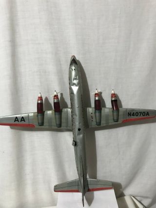 Vintage Cragstan American Airlines Tin Litho Battery Op Plane N4070a