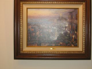 Thomas Kinkade San Francisco Lombard Street 18x24 173/3450 Sn Canvas