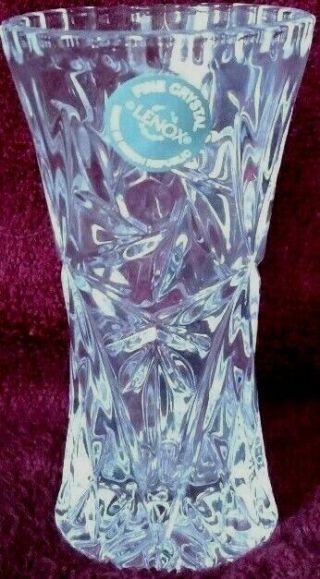 Lennox Clear Cut,  Full Lead Crystal 4 Inch Vase Clear