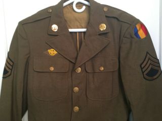 Wwii Vintage 1940s Us Army Men’s Wool Uniform Jacket