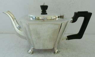 Silver Plate Epns Art Deco Charles S Green & Co Teapot Coffee Tea Pot England