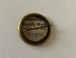 William McKinley Teddy Roosevelt Jugate Campaign Button Political Pinback Pin 2