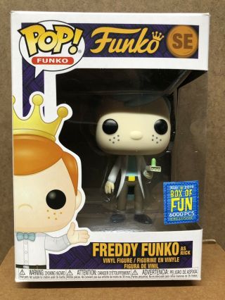 Fundays Pop Freddy Funko As Rick 2019 Sdcc Shared Limited Edition Rick And Morty