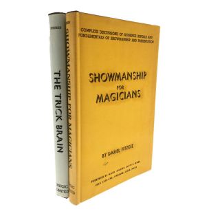 Two Volumes By Dariel Fitzkee Showmanship For Magicians & The Trick Brain Magic