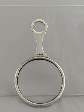 Antique Silver Magnifying Glass 1924 Birmingham Deakin & Francis Sterling S