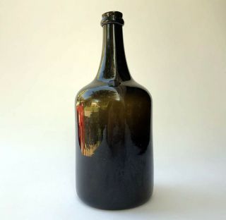 A,  For Collectors - Continental Black Glass Wine Bottle,  1760 - 1780