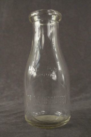 Vintage Glass Dairy Milk Bottle Pint Vpi Creamery Virginia Tech Blacksburg