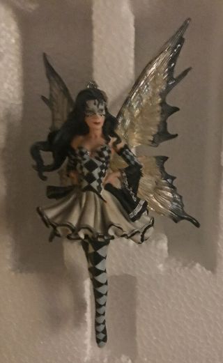 The Dragonsite Symphony In Black And White - Fairy Figurine Ornament - No Holder