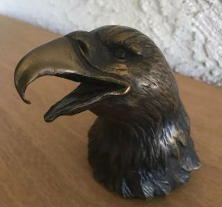 John Mccombie Signed/numbered Bronze Bell American Eagle 19/500 St Louis 6in ‘95