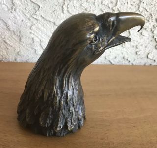 John McCombie Signed/Numbered Bronze Bell American Eagle 19/500 St Louis 6in ‘95 3