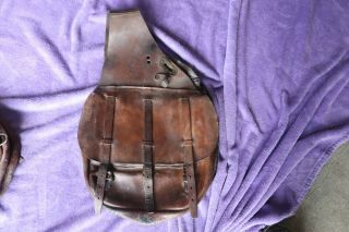 U.  S.  Army Saddle Bags Vintage Leather 1918 Cavalry