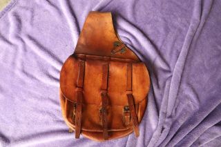 U.  S.  Army Leather Saddle Bags Vintage 1918 Cavalry