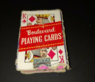 Boulevard Playing Cards Magic Trick Card Deck Rising Card Vintage