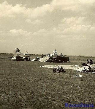 Org.  Photo: 96th Bomb Group B - 17 Bomber Wreck (42 - 102625) ; Poltawa,  Russia 1944