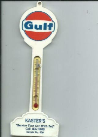 Pole Sign Thermometer,  Gulf