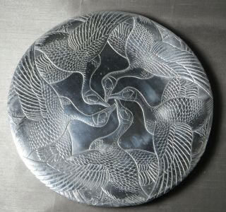 Vintage 1984 Arthur Court Pewter Plate Embossed Engraved With Geese - Both Sides