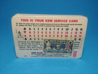 Kem Plastic Playing Cards - Vintage,  and 2