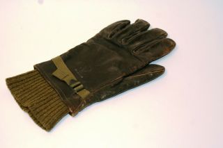 Wwii Us Aaf Army Air Force Type D - 3a Leather Flying Left Glove Berlin Glove Co.