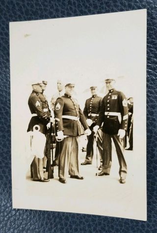 Wwii U.  S.  Marine Corps Usmc Parade Dress Blues Photo 2.  5 " ×3.  5 "