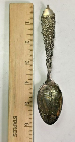 Heavy Shiebler Boston Elm Tea Party Sterling Silver Antique Souvenir Spoon