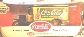 Mx - 21 1/18 Scale Ford Model T T Coca - Cola Van Delivery Rubber Tires