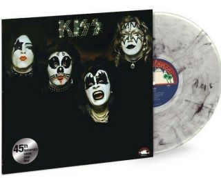 Kiss - Kiss 45th Anniversary Limited Ed 180 - Gram Clear With Black Swirls Vinyl Lp
