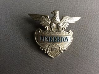Vintage Hat Badge Pinkerton