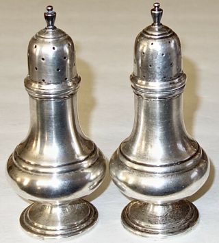 Set Of (2) Mueck Carey Sterling Silver Salt & Pepper Shakers 134,  G Not Weighted