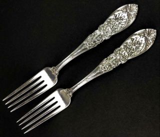 Pr International Sterling Silver 925 Richielieu Flatware Dinner Forks