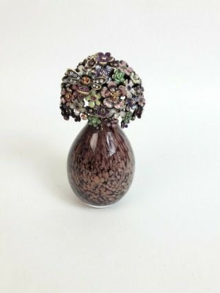 Jay Strongwater " Sana " Floral Perfume Box - Retail $395